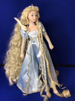 Design Debut Rare Porcelain Doll Rapunzel Vintage Collectible 19 "