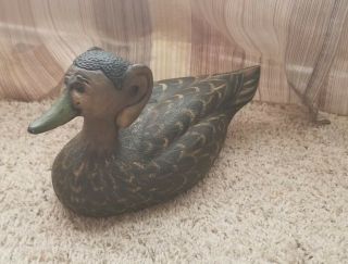 Unique Duck Decoy Decoration Hand Carved Rare Obamanator Limited Edition