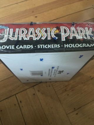 1992 Vintage Topps Jurassic Park Movie Trading Cards Factory Box 36 Packs 5