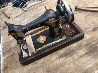 Vintage 1900s Singer 128k Sewing Machine Rare Aa Edition