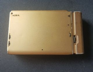 Vintage Rare Aiwa HS - JX2000 Amorphous Gold Cassette Player Walkman Anniversary 3