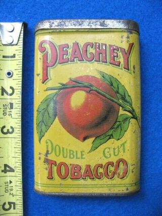 Vintage Peachy Double - Cut) Pocket Tobacco Tin