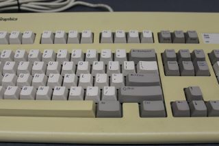 RARE Vintage Silicon Graphics SGI AT101 White Keyboard ALPS 9500829 BIGFOOT 3