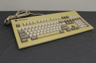 RARE Vintage Silicon Graphics SGI AT101 White Keyboard ALPS 9500829 BIGFOOT 5