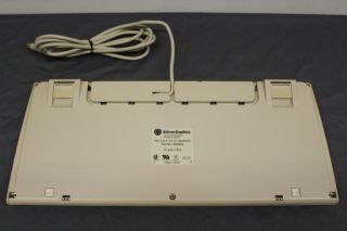 RARE Vintage Silicon Graphics SGI AT101 White Keyboard ALPS 9500829 BIGFOOT 7