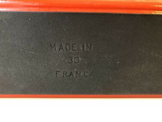 Le Creuset France 30 Flame Red Orange Enamel Cast Iron Lidded Pate Terrine VTG 6