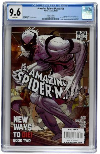 Spider Man 569 2nd Print Variant Cgc 9.  6 1st Anti - Venom Eddie Brock Rare