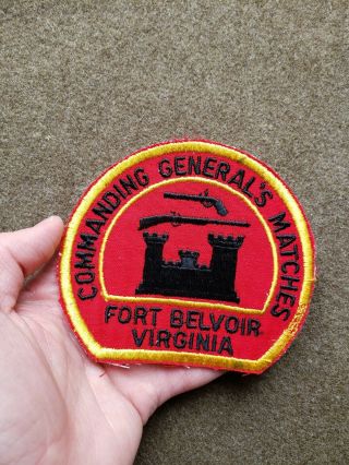 Post Wwii Us Army Commanding Generals Shooting Matches Fort Belvior Patch