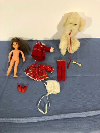 Vintage Barbie Tutti Me And My Dog Doll,  Outfit,  & Dog Hard To Find