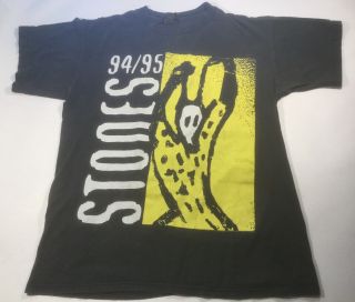Vintage 1994 Rolling Stones Voodoo Lounge T - Shirt Brockum Usa L Single Stitch