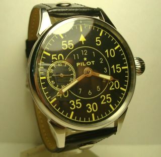 Molnija Molnia Pilot Mens Wrist Watch Chistopol 18 Jewels Vintage Ussr Mens Gift