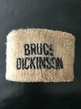 Bruce Dickinson Iron Maiden Concert Worn Wrist Band From 80 