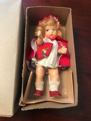 Vintage Vogue Doll Ginny Doll Red Riding Hood 7”