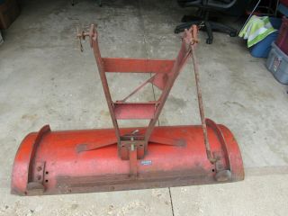 Vintage Simplicity Allis Chalmers Tractor 42” Snow DIRT Plow Dozer Blade. 7