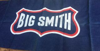 Vintage Big Smith Banner Sign Denim Jeans Clothing 20 X 60