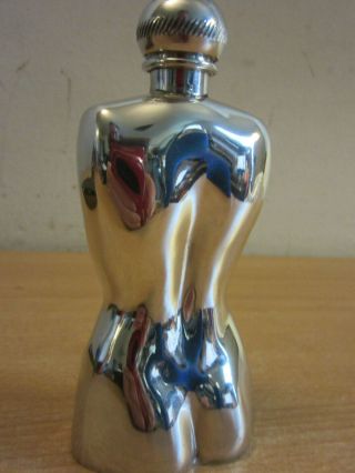 Vintage Alchemy Pewter,  Sheffield England Nude woman figural Flask 3