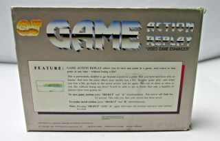 RARE QJ Game Action Replay NES SV - 801 Nintendo CIB 6