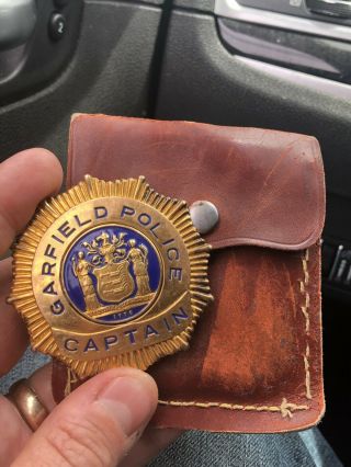 Vintage Captains Gold Filled C My Other Named Fireman Firefighter Badge