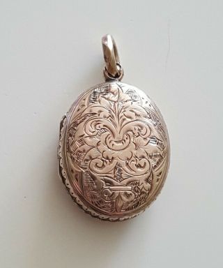 Antique Victorian Rose Gold Fronted Locket 5.  2g Photo Picture Pendant 2