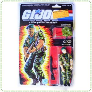 Vintage G.  I.  Joe : 1987 Green Beret Lt.  Falcon : Moc Unpunched