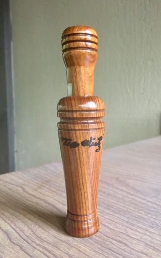 Tex Wirtz (1914 - 1977) Illinois Signed Duck Call,  Hunting Vintage