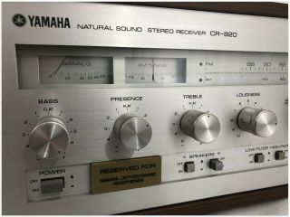 Vintage Yamaha Cr - 820 Natural Sound Stereo Receiver - - And