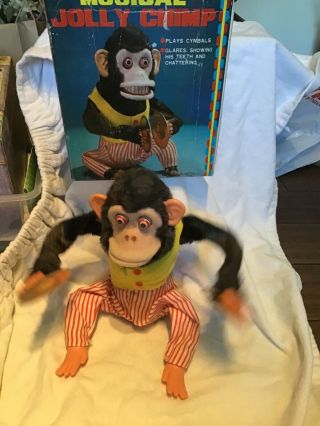 VTG Musical Jolly Chimp Cymbal Playing Monkey,  Korea. 3