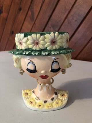 Rare Vintage Lipper & Mann Lady Head Vase 15/61