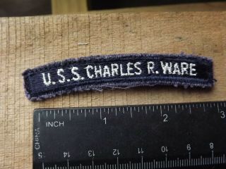 Navy U.  S.  S.  Charles R.  Ware Tab