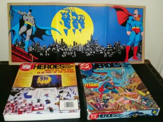 Vtg Dc Heroes Role Playing Game (1985) Batman Superman Dc Comics Action Figures