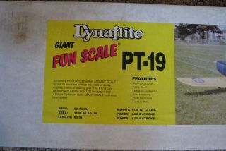 RARE Dynaflite PT - 19 Giant Scale R/C airplane kit 89 