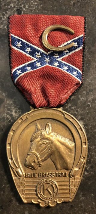 Vintage Boy Scout Blue Grass Trail Medal Ky Kiwanis Int 