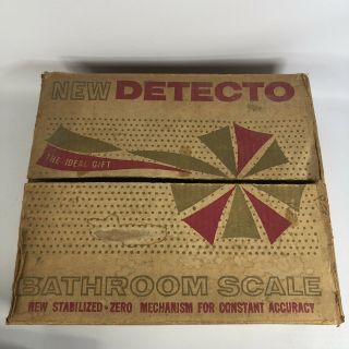 Vintage Detecto Floor Bathroom Scale Personal Body Weight K300C Old Stock 7