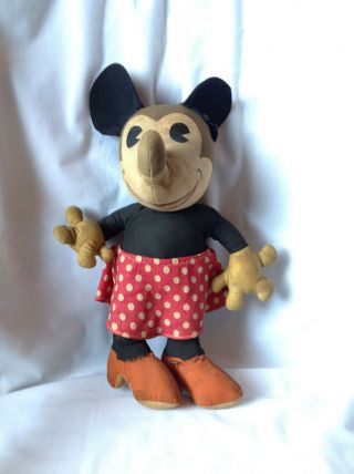 Rare Large 1930s Disney Knickerbocker Mickey 