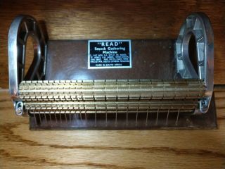 Vintage Read Smock Gathering Machine 16 Row Metal Handle Pleater South Africa