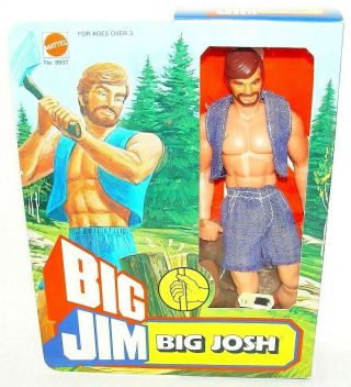 Mattel Usa Big Jim 10 " Big Josh " Lumberjack " Figure Misb`76 Awesome C - 8,  Rare