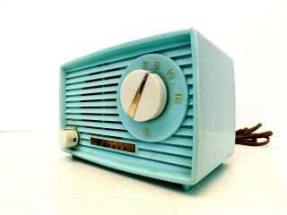 Vintage Zephyr Miniature Mid Century Eames Era Art Deco Old Tube Radio