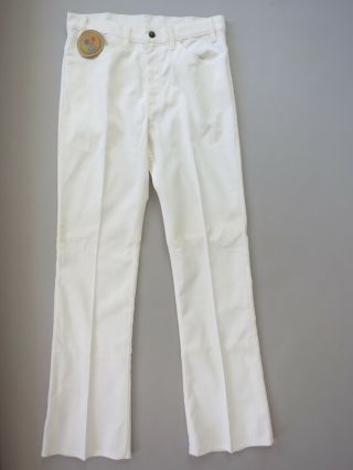 Vintage Levis 646 Sta - Prest Flare Jeans Mens W33 L36 Nwt Deadstock - White
