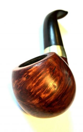 Brilliant Grain Vintage Peterson Killarney 03 Bent Apple Estate Pipe Fishtail