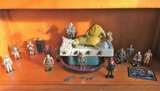 Vintage Star Wars.  Jabba The Hutt.  Boba Fett.  Lili Ledy Lando - Weapons & More