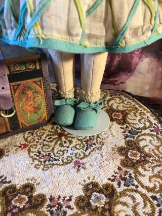 Wonderful Antique 14” Lenci Child Doll All 3