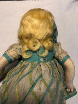 Wonderful Antique 14” Lenci Child Doll All 8