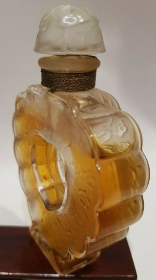 RARE Vintage Nina Ricci Coeur Joie LALIQUE Heart in Heart Bottle 10cm 4