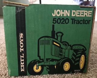 Vintage Ertl 1/16 John Deere 5020 Short Yellow Stripe Decal Diesel Tractor 555 4
