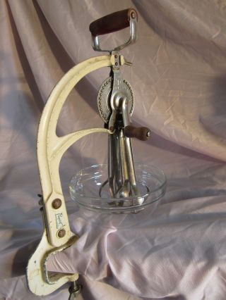 Vintage Egg - Cake Mixer With Table Bracket - Propert Aussie Made