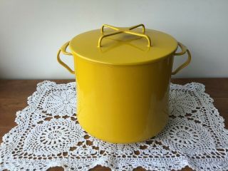 Vintage Large France Yellow Sungold Dansk Kobenstyle 8 Qt Stock Pot W/ Lid Nwob