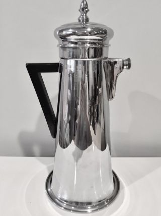 Vintage Art Deco Forman Brothers Chrome & Bakelite Recipe Cocktail Shaker