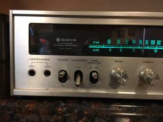 Vintage Sanyo 4 Channel Stereo Receiver DCX 2700K - Serviced & Functioning 6