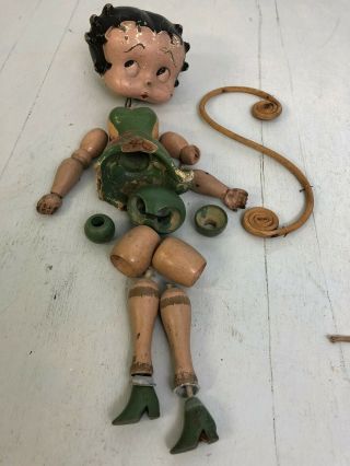 Vintage Wood,  Composition Jointed Betty Boop Doll Parts Restoration