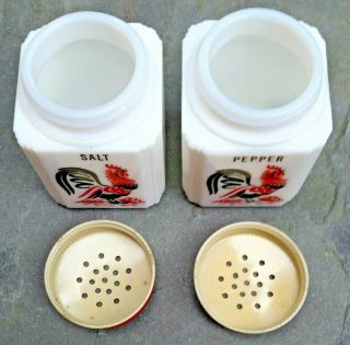 VINTAGE RARE ADVERTISING PROMOTIONAL TIPP CITY ROOSTERS SALT & PEPPER SHAKERS 4